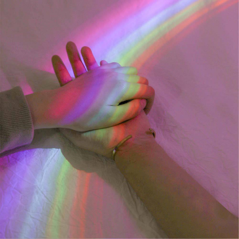 Egg-Shaped Table Lamp Rainbow Projection Lamp LED Color Night Light 3 Modes Projector - AKStore