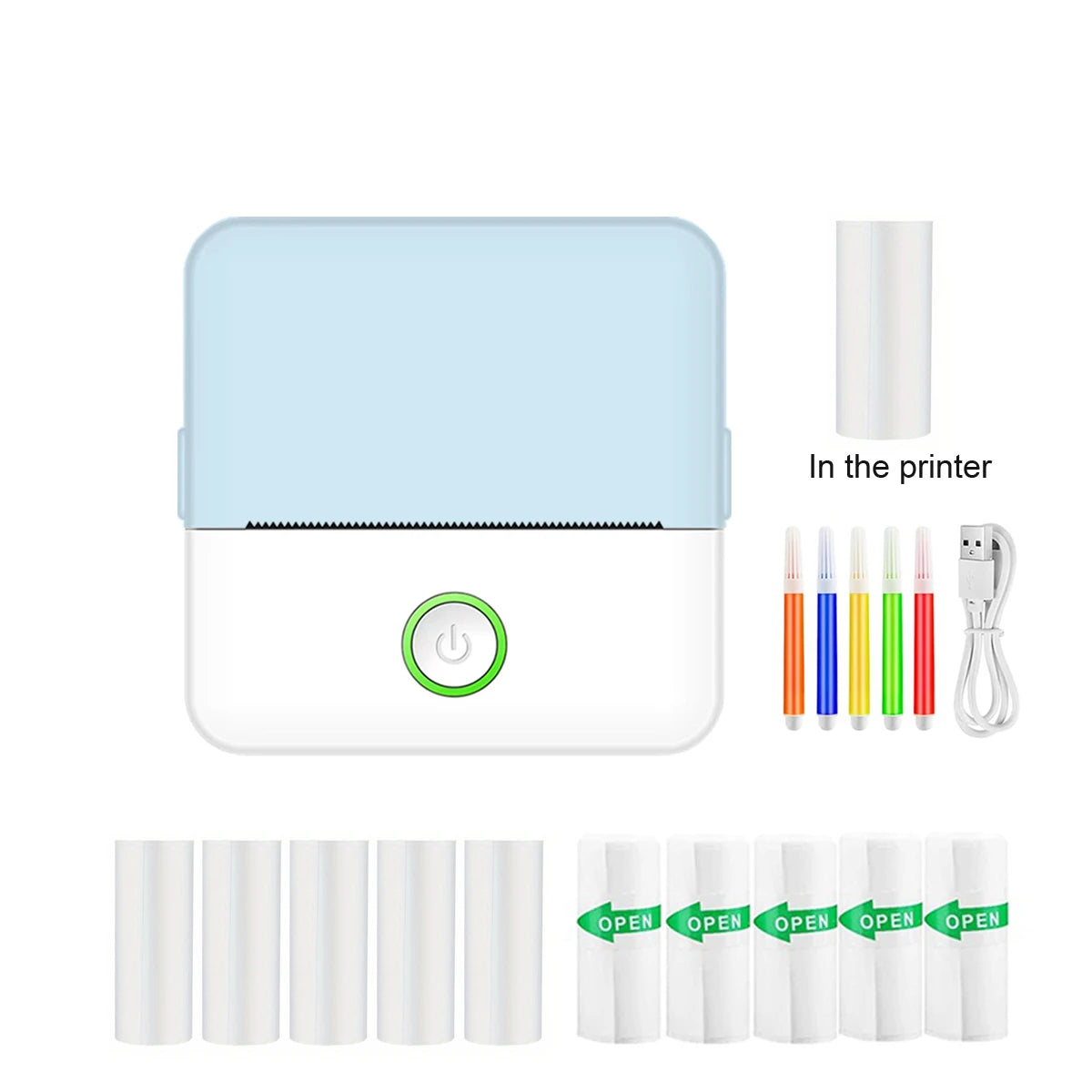 Portable Thermal Printer for Photo Journal Notes Memo
