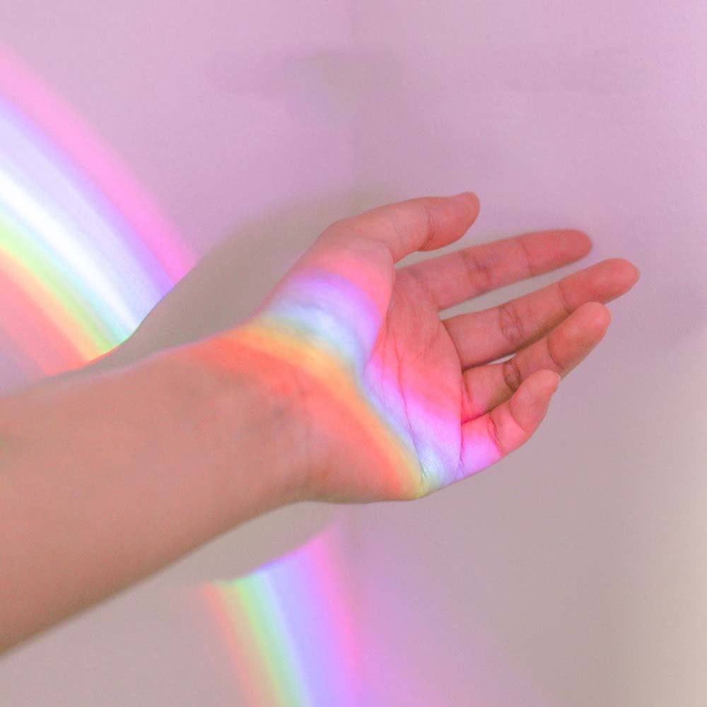 Egg-Shaped Table Lamp Rainbow Projection Lamp LED Color Night Light 3 Modes Projector - AKStore