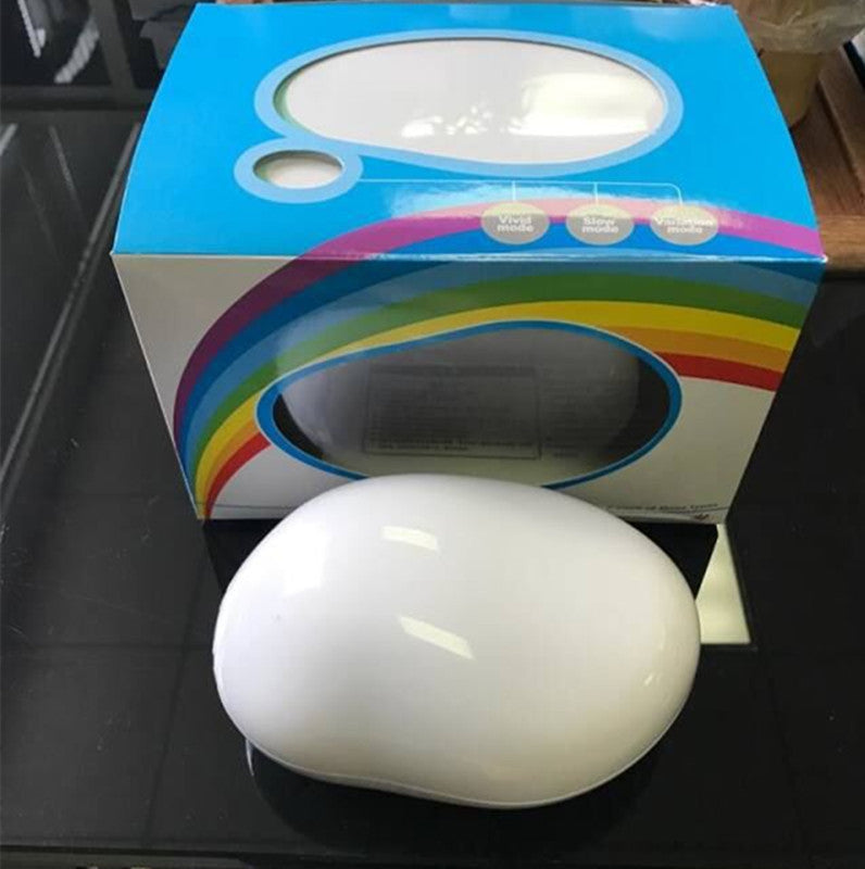 Egg-Shaped Table Lamp Rainbow Projection Lamp LED Color Night Light 3 Modes Projector - AKStore