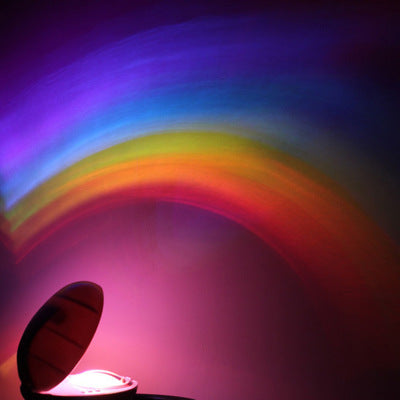 Egg-Shaped Table Lamp Rainbow Projection Lamp LED Color Night Light 3 Modes Projector - AKStore