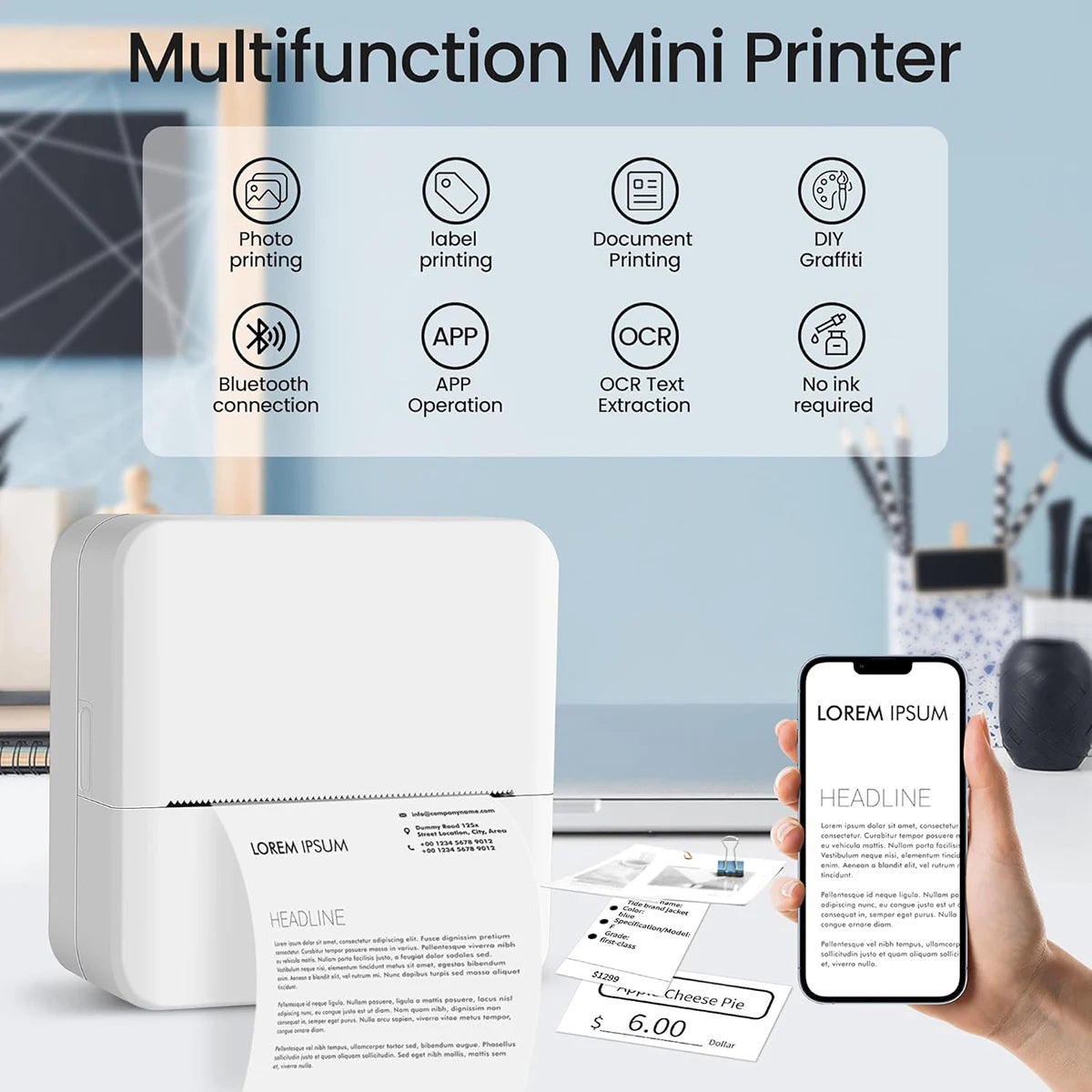 Portable Thermal Printer - AKStore