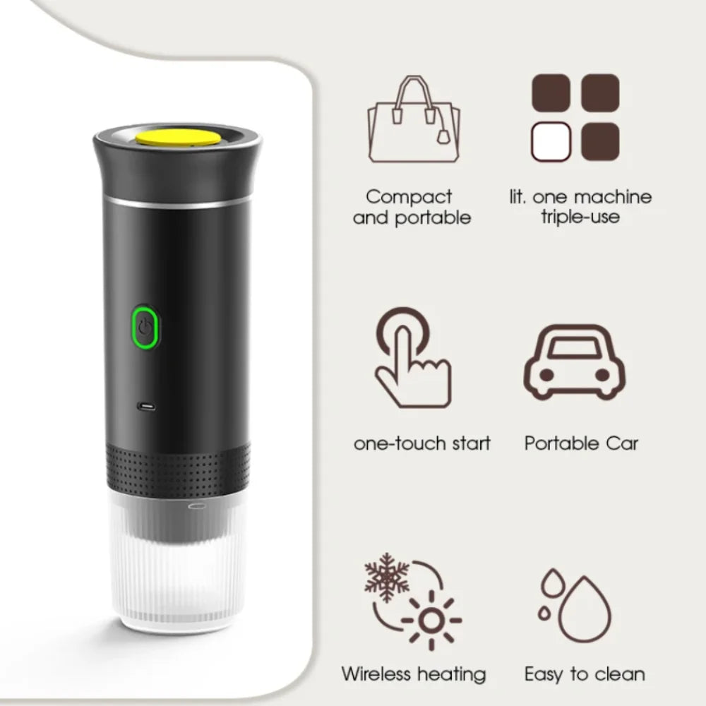 Wireless Electric Portable Espresso Coffee Machine 3 in 1