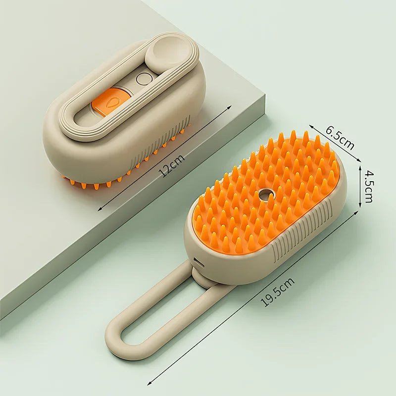 3 in 1 Pet Electric Steam Brush For Cat & Dog - AKStore