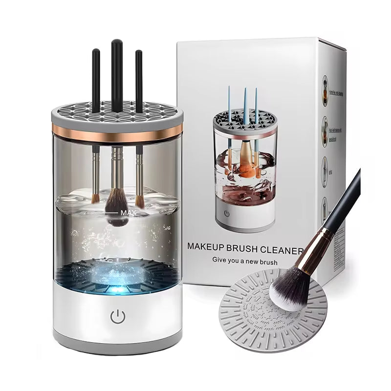 3 in 1 Electric Makeup Brush Cleaner Automatic Spinner Makeup Brush Holder Stand - AKStore